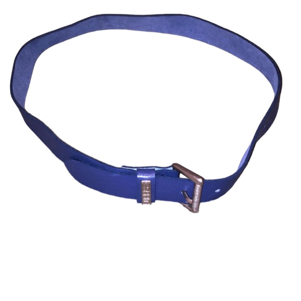 65cm XS Vintage Blue Leather Esprit waist belt